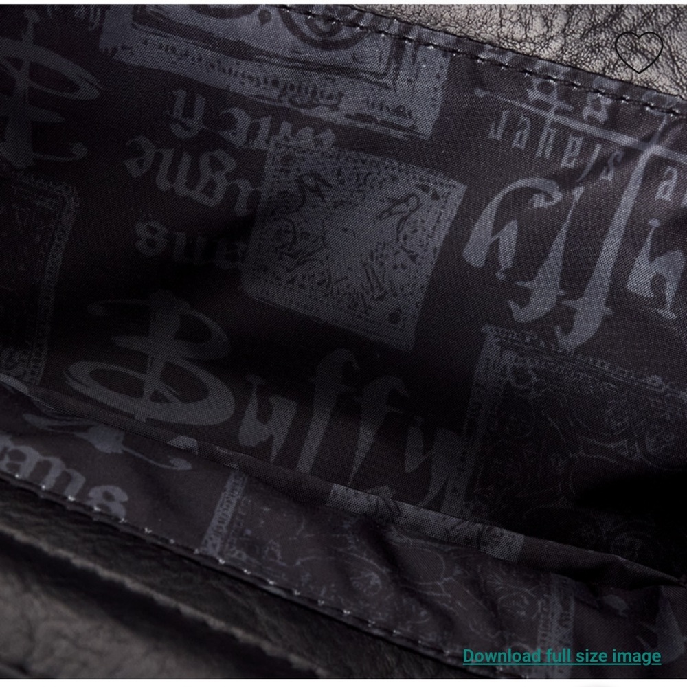 Loungefly Buffy the Vampire Slayer Velvet All-Over Print Drawstring Mini Backpac - Picture 7 of 8